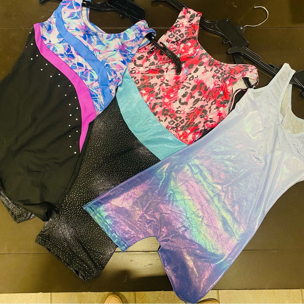 Colorful Gymnastics Leotards Set